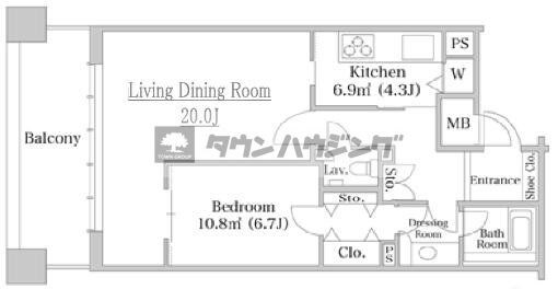 Daiwa　River　Gate　Residenceの物件間取画像