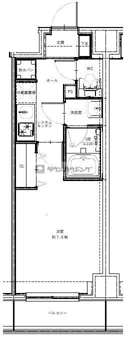 GENOVIA南千住Vskygardenの物件間取画像