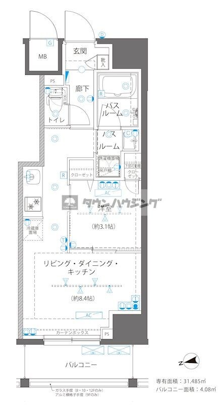 ZOOM浅草WESTの物件間取画像