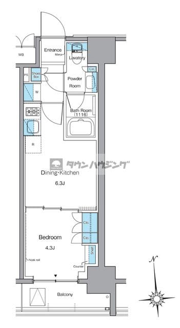 ルフォンプログレ上野稲荷町の物件間取画像