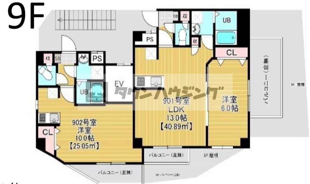 ミライズ南千住の物件間取画像