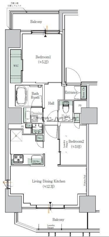 ONE ROOF RESIDENCE NISHINIPPORIの物件間取画像