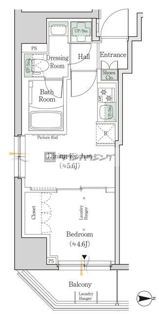 ワンルーフレジデンス新御徒町の物件間取画像