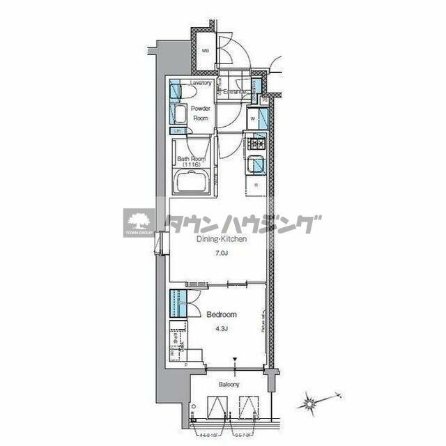 ルフォンプログレ上野入谷プレイスの物件間取画像