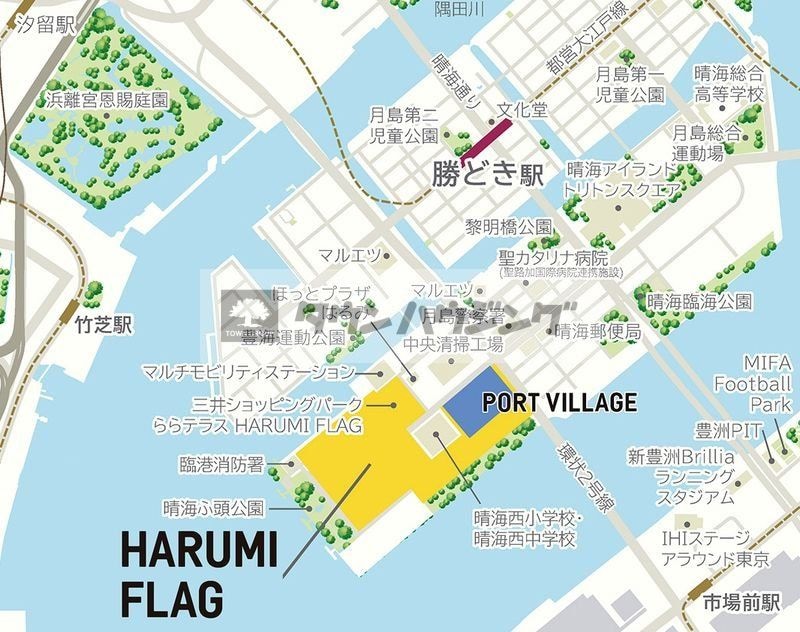 HARUMI　FLAG　PORT　VILLAGE　A棟の物件内観写真