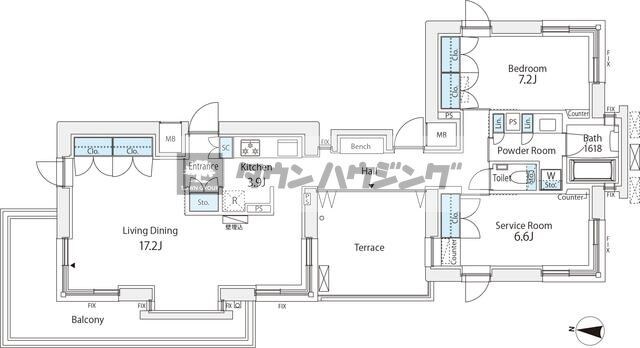 番町會所の物件間取画像