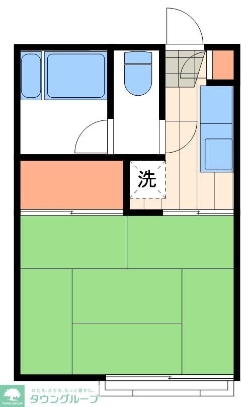 コーポ横塚の物件間取画像