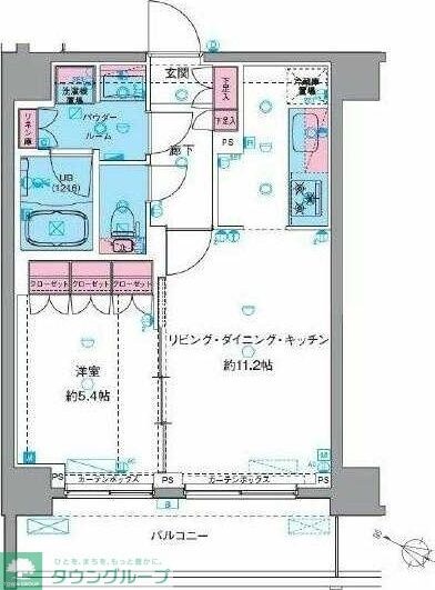 GENOVIA南千住VIskygardenの物件間取画像