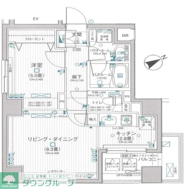 日神デュオステージ浅草橋の物件間取画像