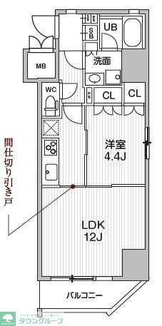 シーズンフラッツ浅草の物件間取画像