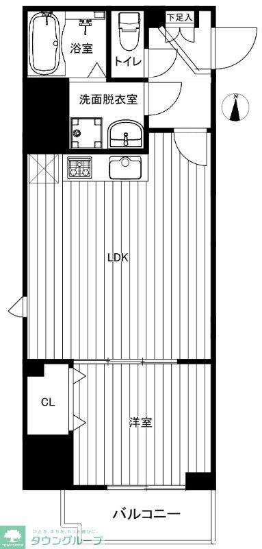 パレスシンシア江東橋の物件間取画像
