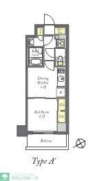 ディームス根岸の物件間取画像