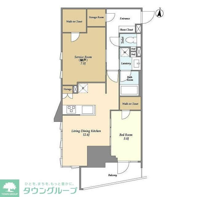 ＬａＳａｎｔｅ文京千駄木の物件間取画像