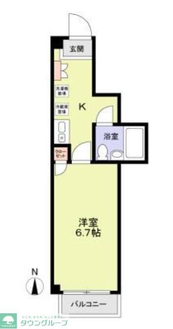 ダイヤモンドレジデンス松が谷の物件間取画像