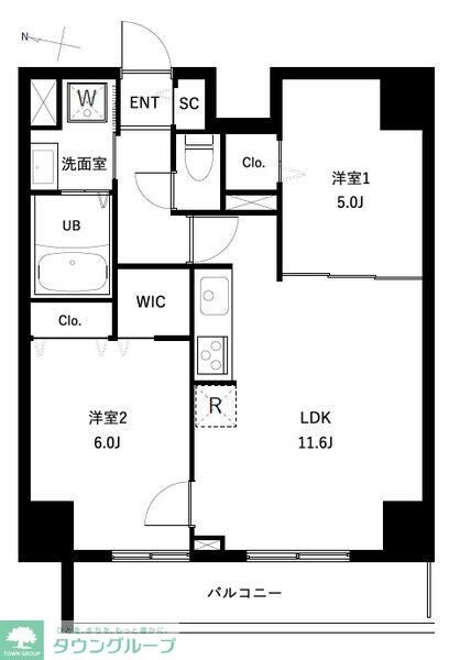 アーバンパーク扇大橋の物件間取画像