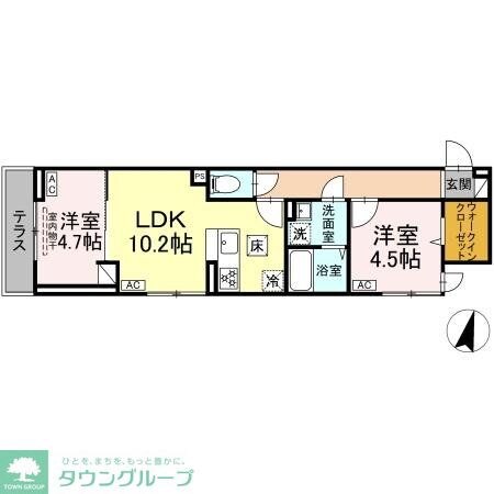 セレスティア興野の物件間取画像