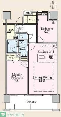 ロイヤルパークス新田の物件間取画像