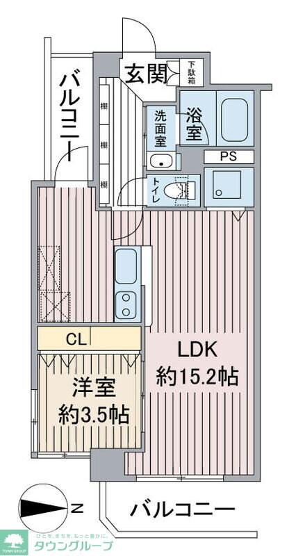 藤和半蔵門コープの物件間取画像