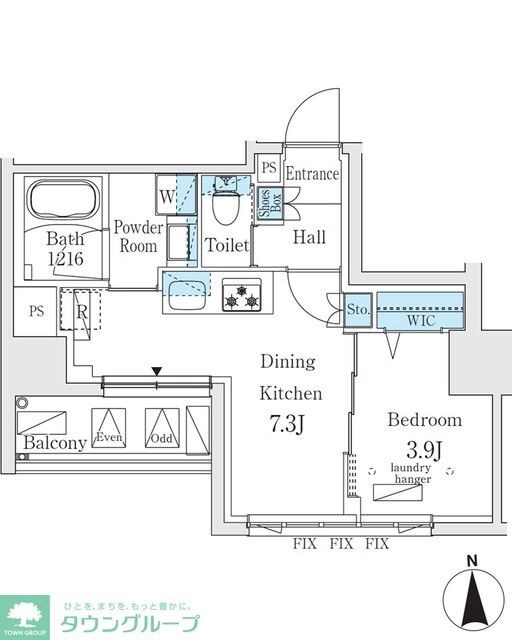 ジオエント秋葉原の物件間取画像