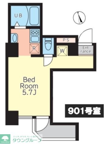 Bloom Tower Uenoの物件間取画像