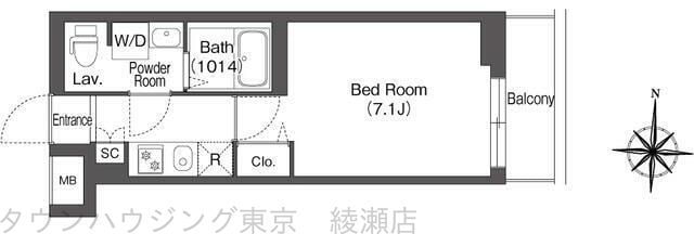 ディームス亀有の物件間取画像