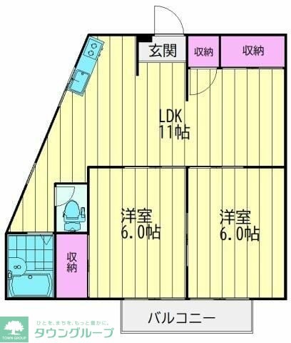 シントミプラザ綾瀬の物件間取画像