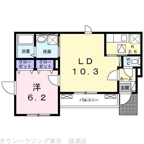 リュウ　ドゥ　デタントの物件間取画像