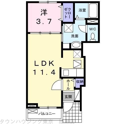 カーサ　カルロッサの物件間取画像