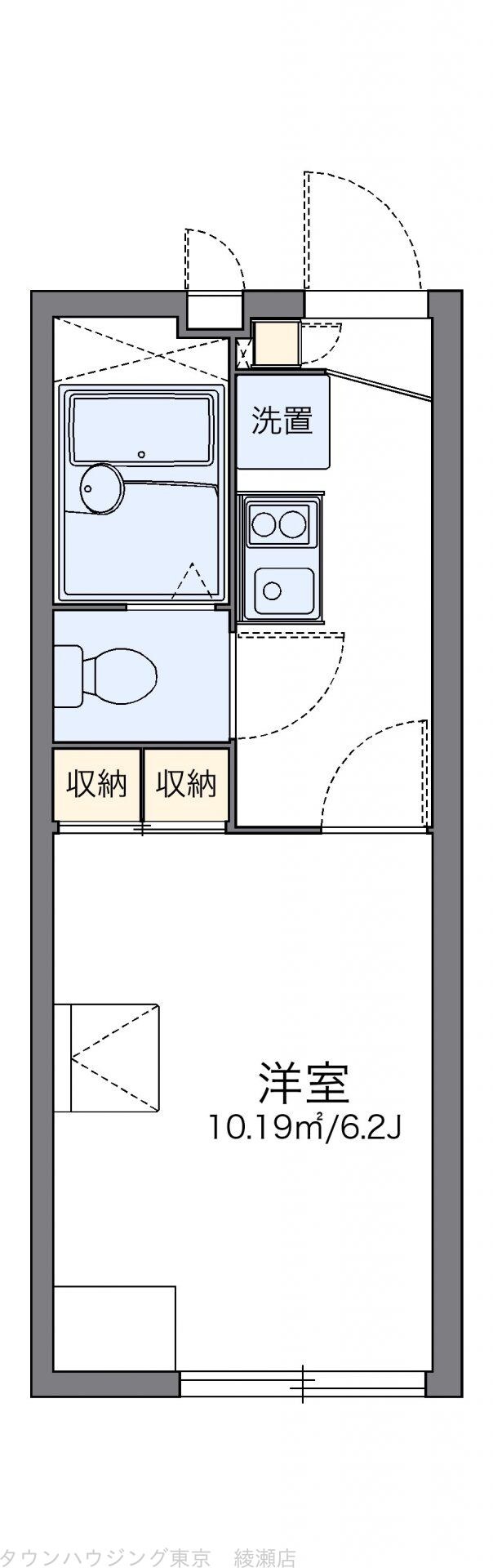 レオパレスＰＲＥＮＤＲＥ新宿の物件間取画像