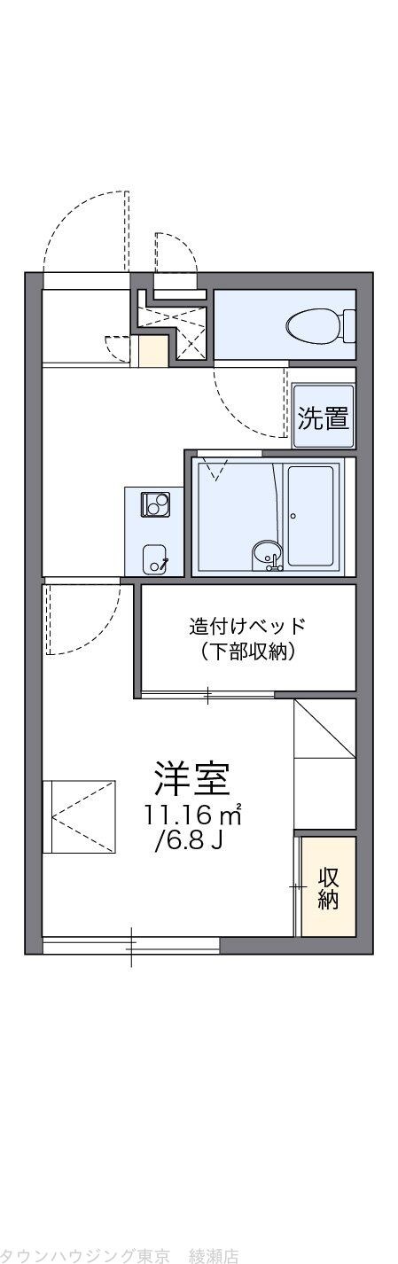 レオパレスフィオローナの物件間取画像