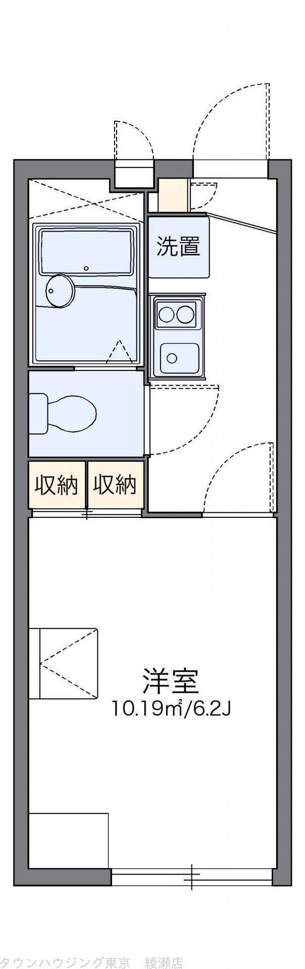 レオパレスグリーンハイツ４号の物件間取画像