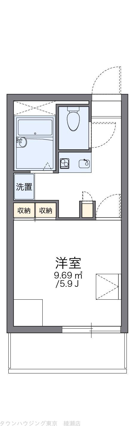 レオパレス４３８の物件間取画像