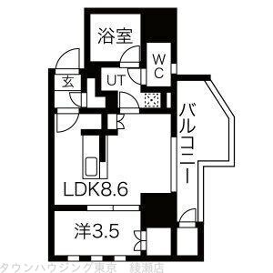 プレミスト金町の物件間取画像