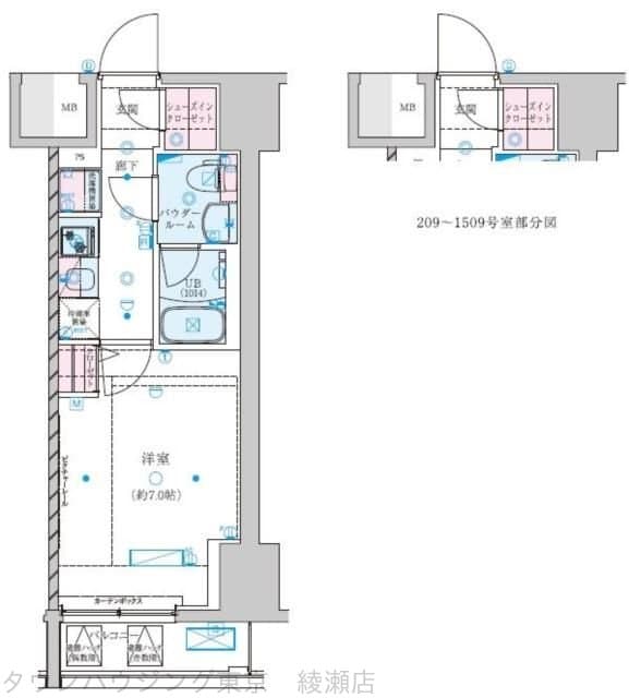 GENOVIA金町の物件間取画像