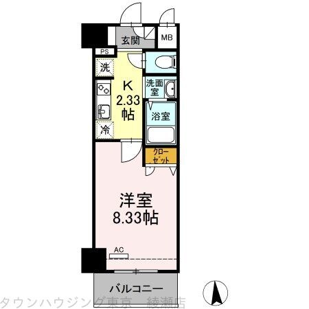 Carre S.Iの物件間取画像