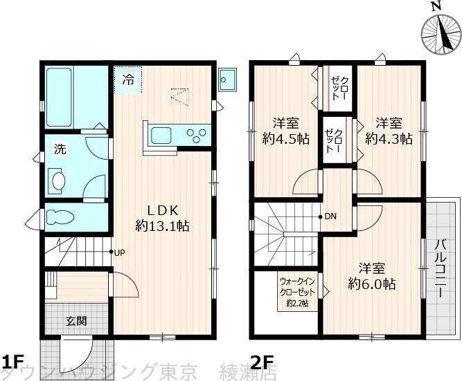 舎人戸建の物件間取画像