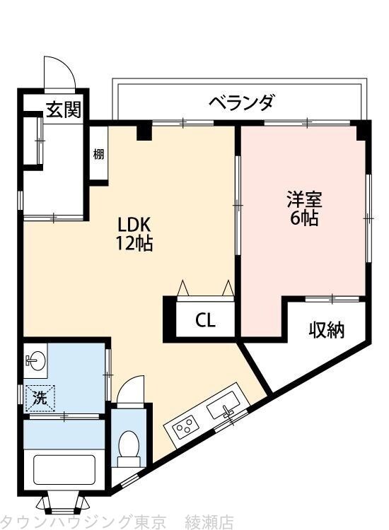 桜ハイツの物件間取画像