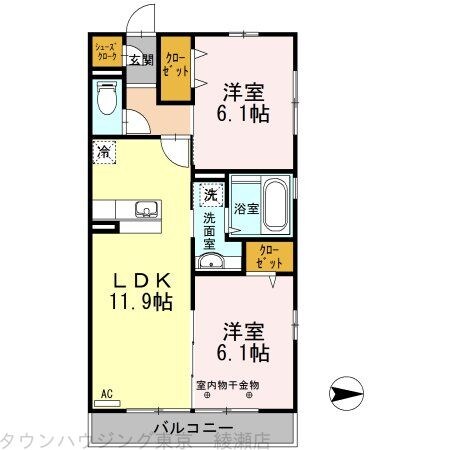 シトロンフレアIIIの物件間取画像