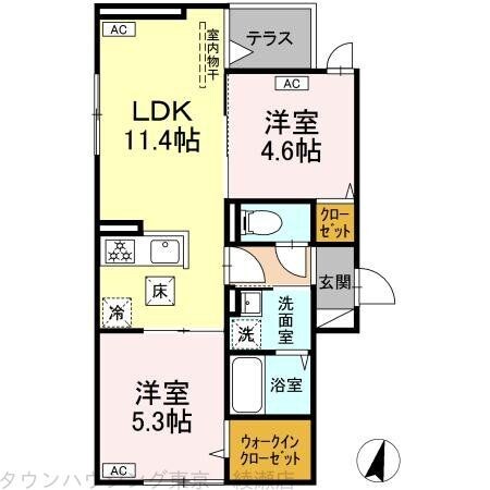 グラナーデ興野の物件間取画像