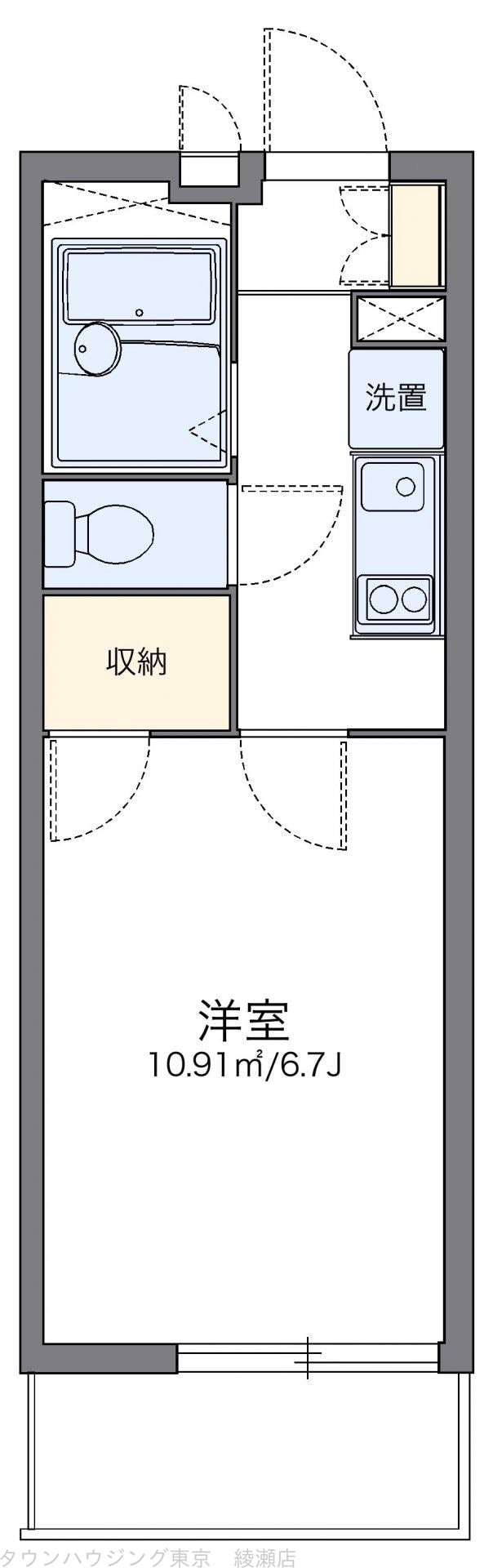 レオパレスエスペランサ扇の物件間取画像