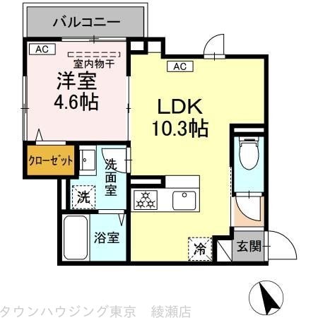 (仮)D-ROOM堀切4丁目の物件間取画像