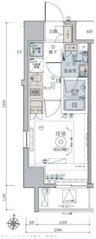 リヴシティ綾瀬ウエストの物件間取画像