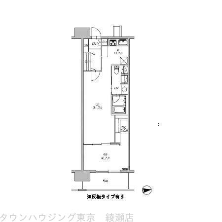 ロイヤルパークス西新井の物件間取画像