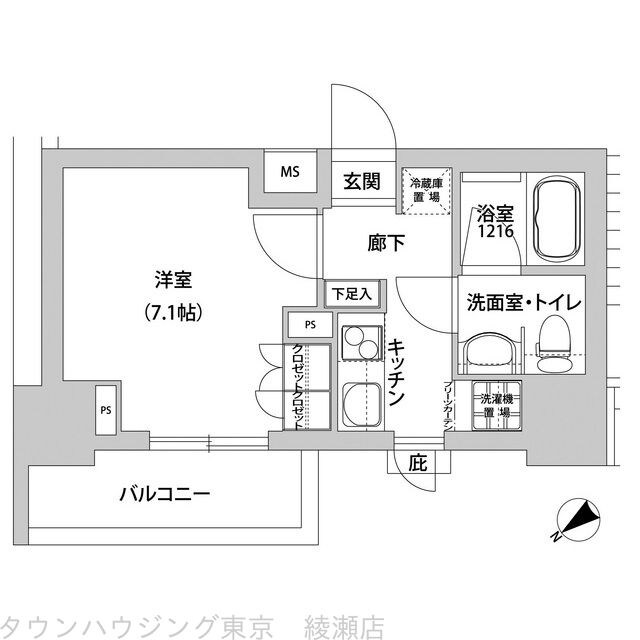 メトロステージ上野の物件間取画像