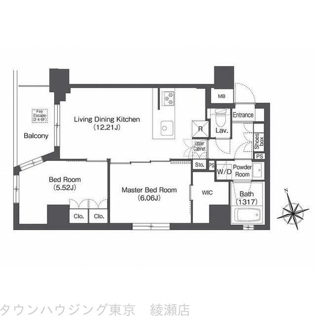 コンフォリア日暮里の物件間取画像