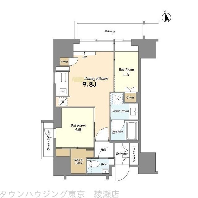 ＨＦ上野レジデンスＥＡＳＴの物件間取画像