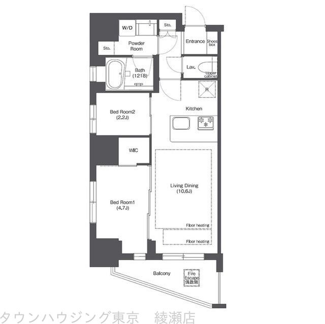 コンフォリア新御徒町の物件間取画像