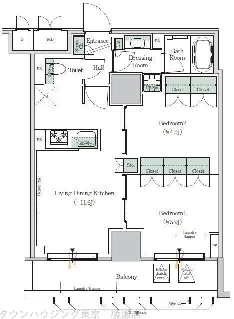 ONE ROOF RESIDENCE NISHINIPPORIの物件間取画像