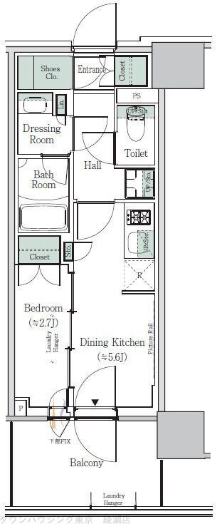 ONE ROOF RESIDENCE NISHINIPPORIの物件間取画像