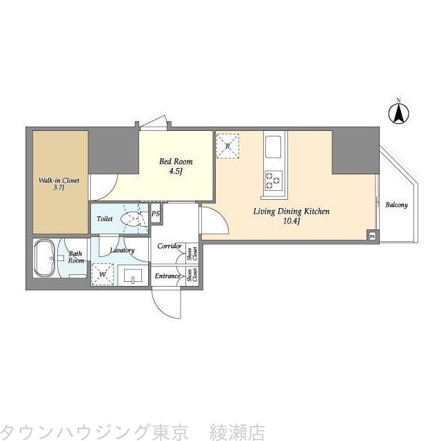 リテラス上野入谷ノースの物件間取画像